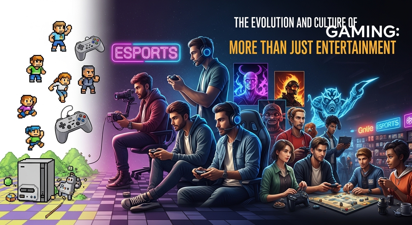 The Evolution of Gaming: From Pixels to Virtual Worlds