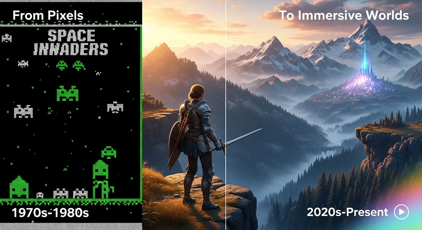 The Evolution of Gaming: From Pixels to Immersive Worlds